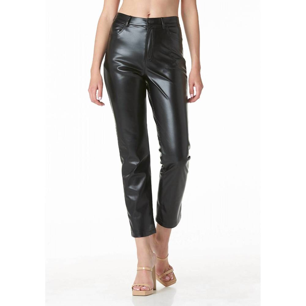 NEW TART COLLECTIONS morgan vegan leather pants in black